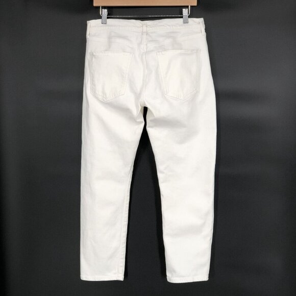Agolde REVOLVE Women's Toni Slim Crop Straight Jeans Size 31 Radiate Off White - Picture 2 of 13